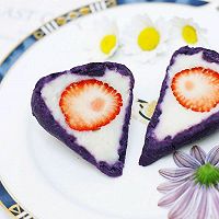 健康餐–心太软（紫薯山药草莓）的做法图解13