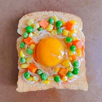 太阳蛋土司披萨的做法图解6