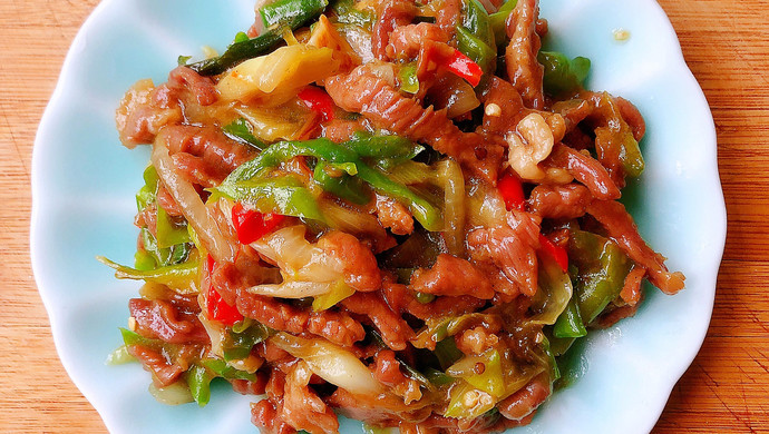 秘制尖椒牛肉丝