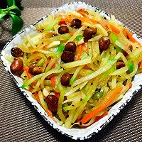 凉拌青萝卜土豆丝的做法图解12