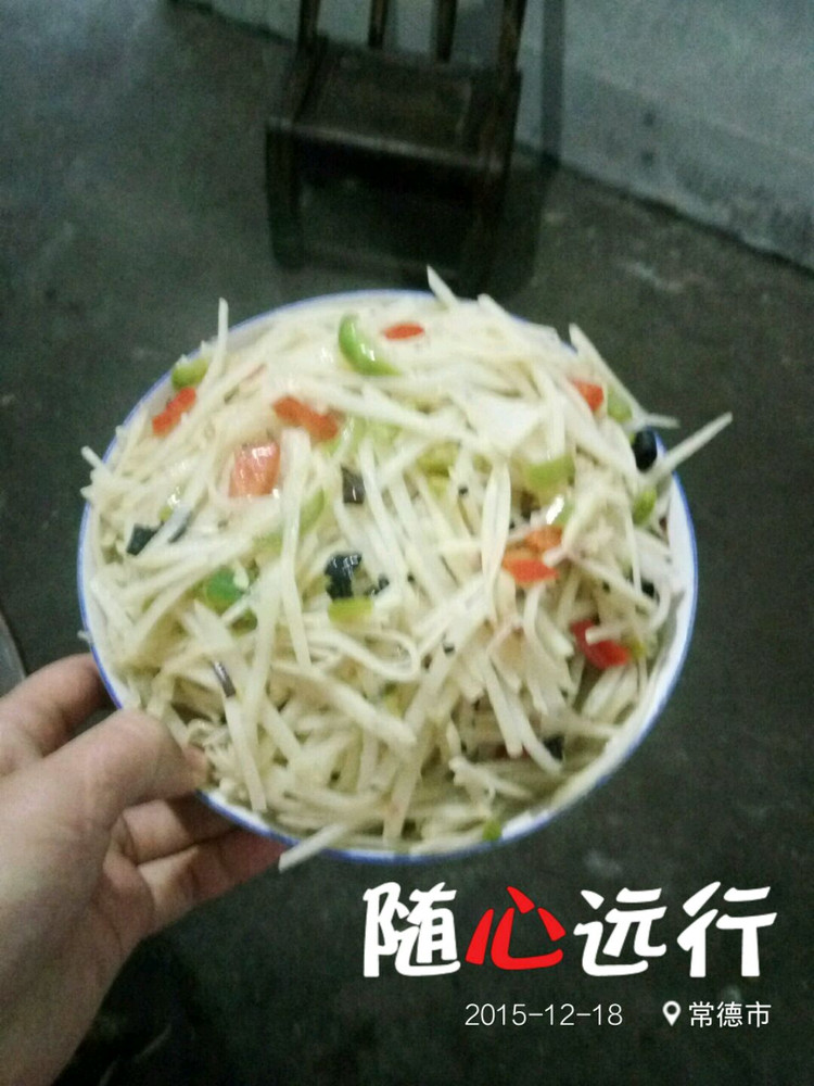 酸辣土豆丝的做法