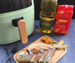#金龙鱼橄榄油调和油520美食菜谱#香炸金鲳鱼的做法