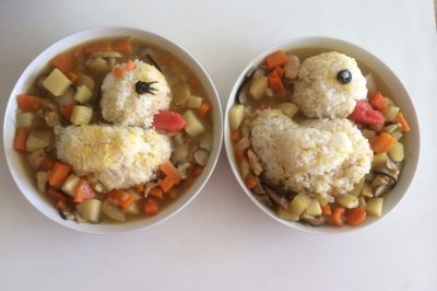 小鸭咖喱饭