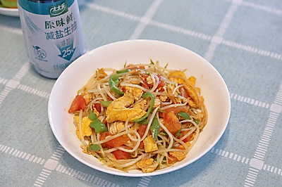 茄蛋炒豆芽