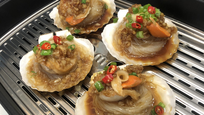 蒜蓉粉丝蒸扇贝