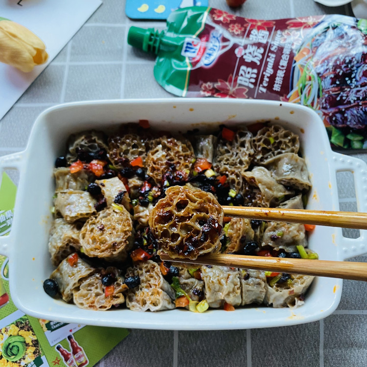 照烧酱吸汁荞麦面藕，低脂肪又健康的减肥食品的做法