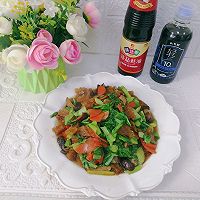 #葱伴侣豆瓣酱能蘸善炒#芥菜炒肉皮的做法图解16