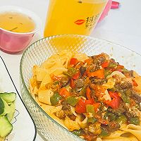 肉丁拌面的做法图解6