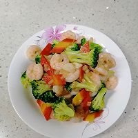 虾仁炒西兰花的做法图解5
