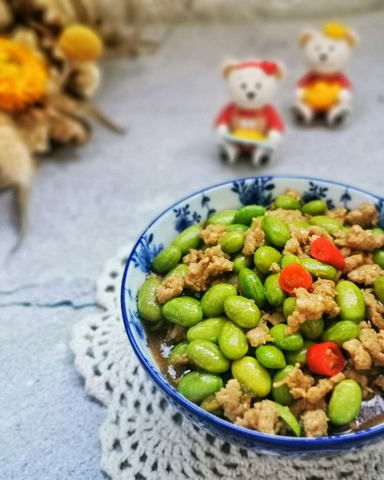 下饭菜：肉沫毛豆的做法