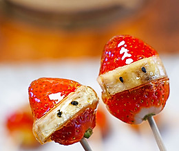 冬天里的第一颗草莓，自制香甜酥脆的冰糖葫芦，吃货们不容错过！的做法