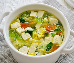 蔬菜豆腐汤的做法