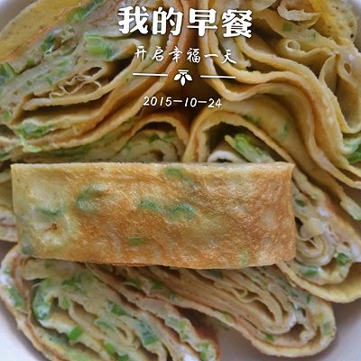 减肥早餐必备《香葱蛋烧无油版》