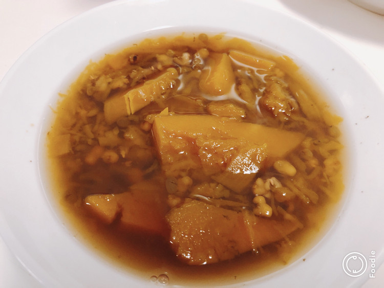 南瓜绿豆汤的做法