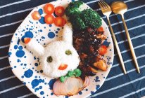 10分钟快速照烧鸡肉饭的做法