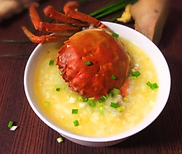 金汤蟹粥的做法