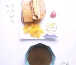 平底锅三明治#麦子厨房#麦子厨房美食锅制作的做法