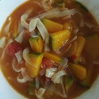 西红柿南瓜汤面的做法图解5