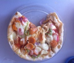 烤肠披萨（超级简单家庭电饭锅版本）的做法