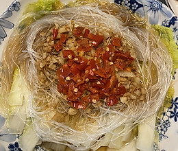 蒜茸粉丝娃娃菜的做法