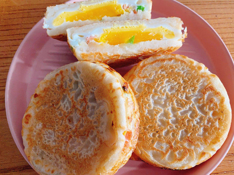 摩飞锅早餐饼的做法