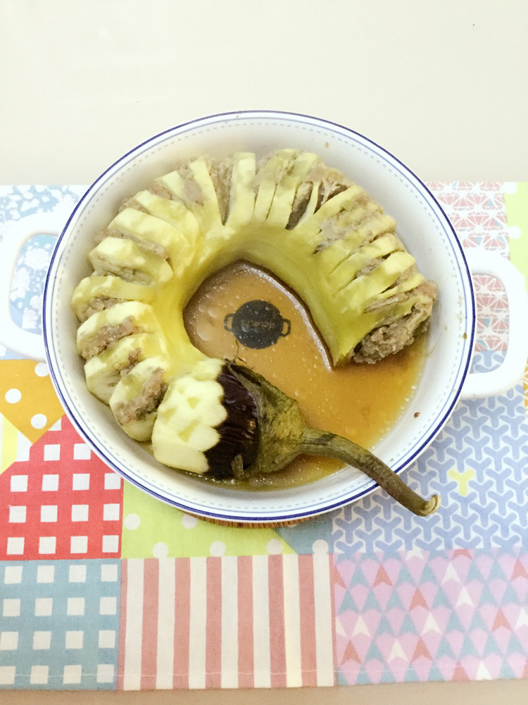 茄子夹肉的做法