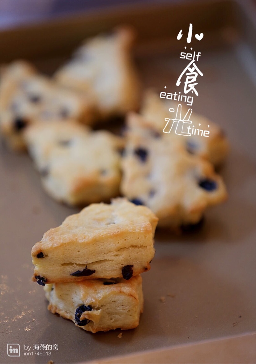 淡奶油黑加仑司康的做法图解8