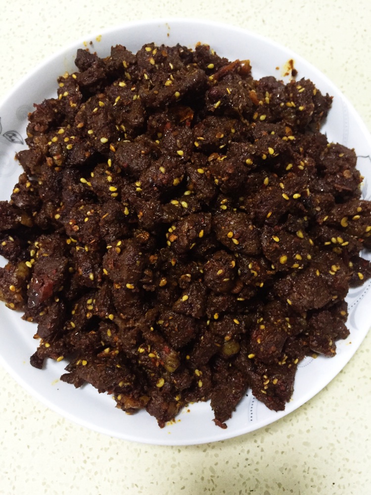 自制香辣牛肉干