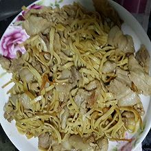 豆腐皮炒五花肉