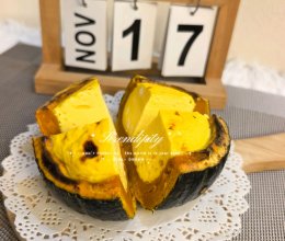 #奶香此刻，焙有钱花#南瓜烤蛋奶的做法