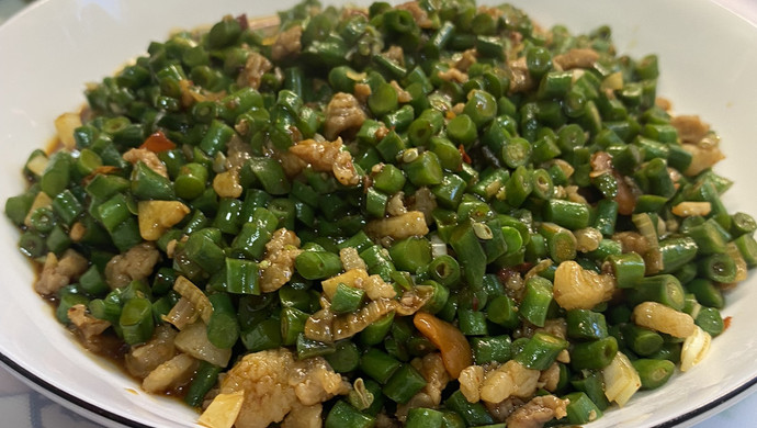 长豆角炒肉