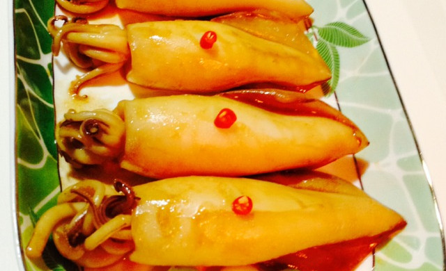 【年夜饭】年年有余（葱烧鱿鱼）