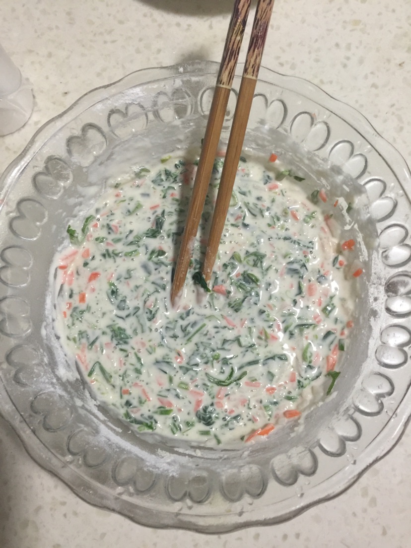 蔬菜饼的做法图解3