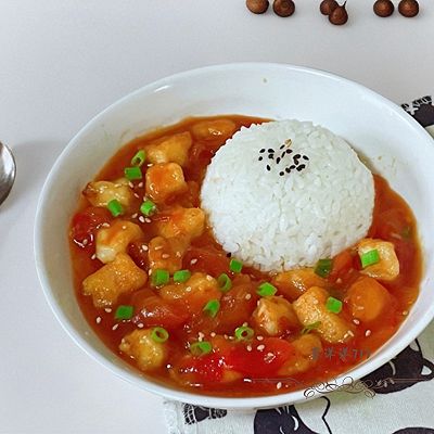 宝宝辅食/挪威北极鳕鱼/茄汁鳕鱼盖饭