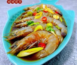 #刘畊宏女孩减脂饮食#生腌活海虾的做法