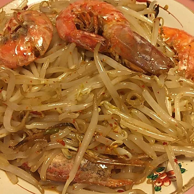 绿豆芽炒虾