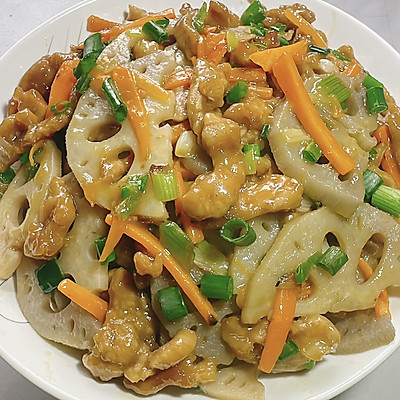 莲藕炒肉丝