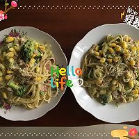 牛油果奶汁培根意面的做法图解4