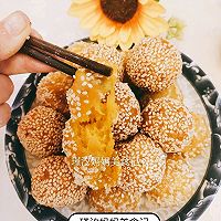 #换着花样吃早餐#香糯流口水的南瓜芝麻球的做法图解21