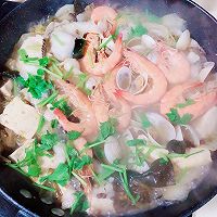 #我心中的冬日限定#酸菜海鲜锅的做法图解14