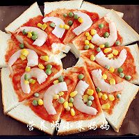 土司披萨超简单   宝宝健康食谱的做法图解10