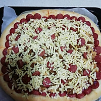 烤肠披萨的做法图解3