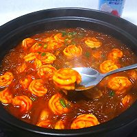 #安佳食力召集，力挺新一年#咖喱粉丝虾煲的做法图解1