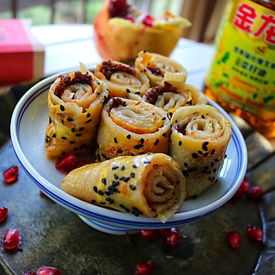 牛肉酱鸡蛋饼