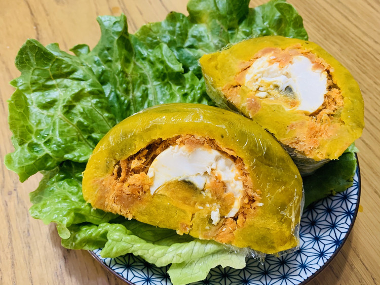 咸蛋黄肉松南瓜球的做法