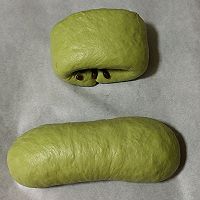 抹茶红豆面包B版（同样的配方不一样的面粉，结果……）的做法图解7