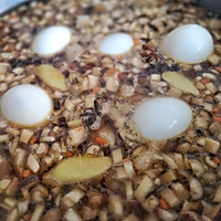 #肉食主义狂欢#懒妈早餐必备，低油版卤肉饭的做法图解3