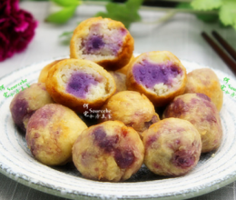 土豆紫薯丸子的做法