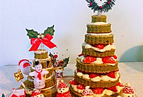 圣诞树蛋糕#1%的最嗨烘焙#的做法