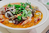 红咖喱烩海鲜的做法